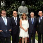 Griñán junto a Susana Díaz, quien era su consejera de Presidencia y quien le sustituyó al frente de la Junta
