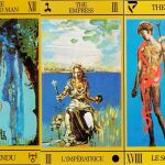 Hacia el final de su vida Dalí diseñó una baraja con imágenes que le llegaban en sueños junto a iconografía romana y cristiana