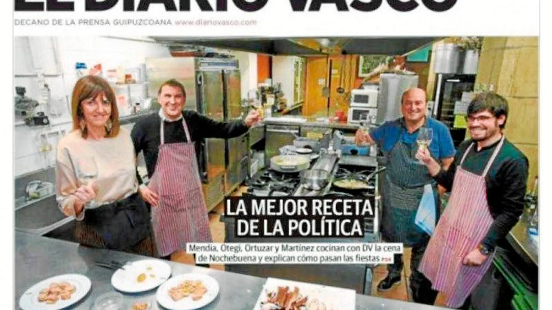 La «fraternal» cena de Navidad de la socialista Idoia Mendía con Otegi