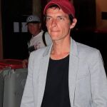 Camilo Blanes, a su llegada a la capilla ardiente de su padre