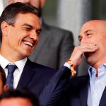Pedro Sánchez y Luis Rubiales
