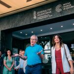 Joan Ribó y Sandra Gómez, tras firmar el Pacto del Rialto el pasado mes de julio y después de semanas de negociaciones en las que hubo amenazas de romper la coalición