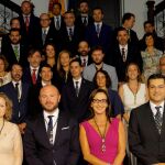 Toni Gaspar con el resto de diputados provinciales de Valencia