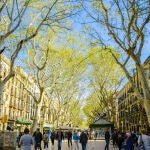 En la imagen, La Rambla de Barcelona