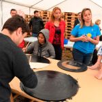 La consejera de Familia e Igualdad de Oportunidades, Isabel Blanco, visita el Campo de Trabajo de Atapuerca