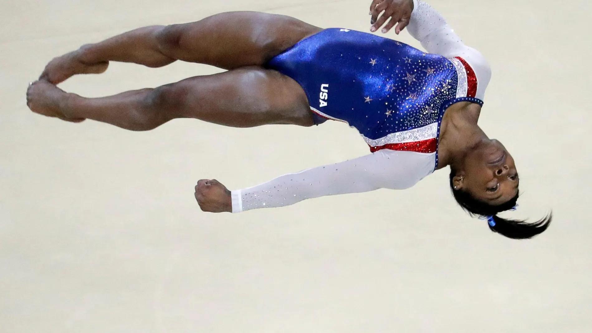 Simone Biles durante los Juegos Olímpicos de Río de Janeiro en 2016