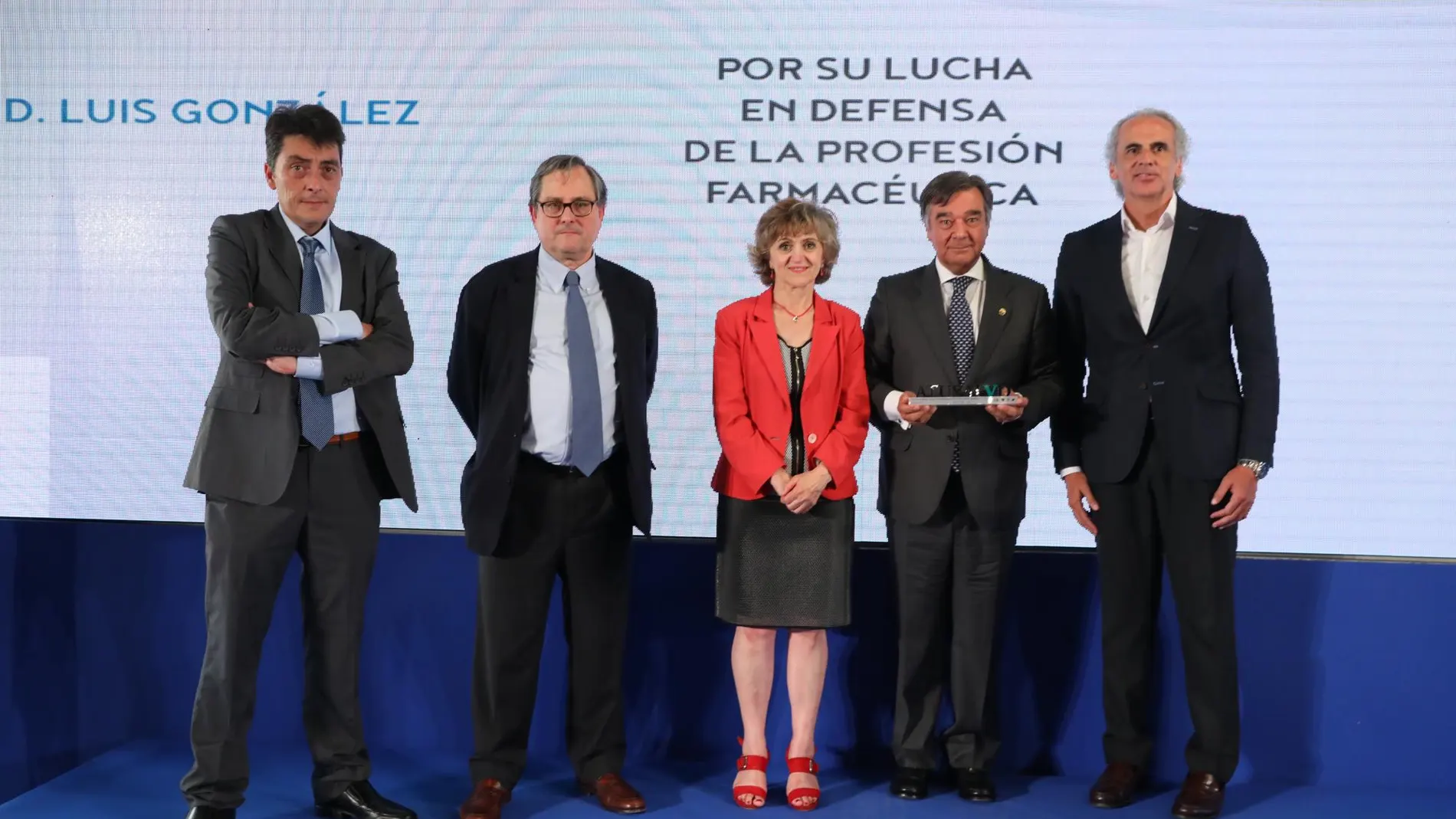 Sergio Alonso, Francisco Marhuenda, María Luisa Carcedo, Luis González y Enrique Ruíz Escudero
