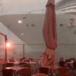 Imagen del crucero a punto de impactar con la costa