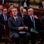 Imagen de los líderes independentistas durante el juicio