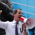Juan Guaidó el pasado viernes en la celebración del día de la independencia de Venezuela