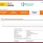 Captura de la web Dominios