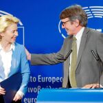 Ursula von der Leyen se reunió ayer en Bruselas con el nuevo presidente del Parlamento Europeo, el italiano David-Maria Sassoli