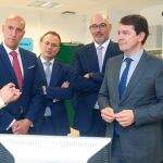 Fernández Mañueco visita el nuevo Centro de Ciberseguridad junto a Suárez-Quiñonez, José Antonio Díez, Emilio Gayo y Alberto Hernández