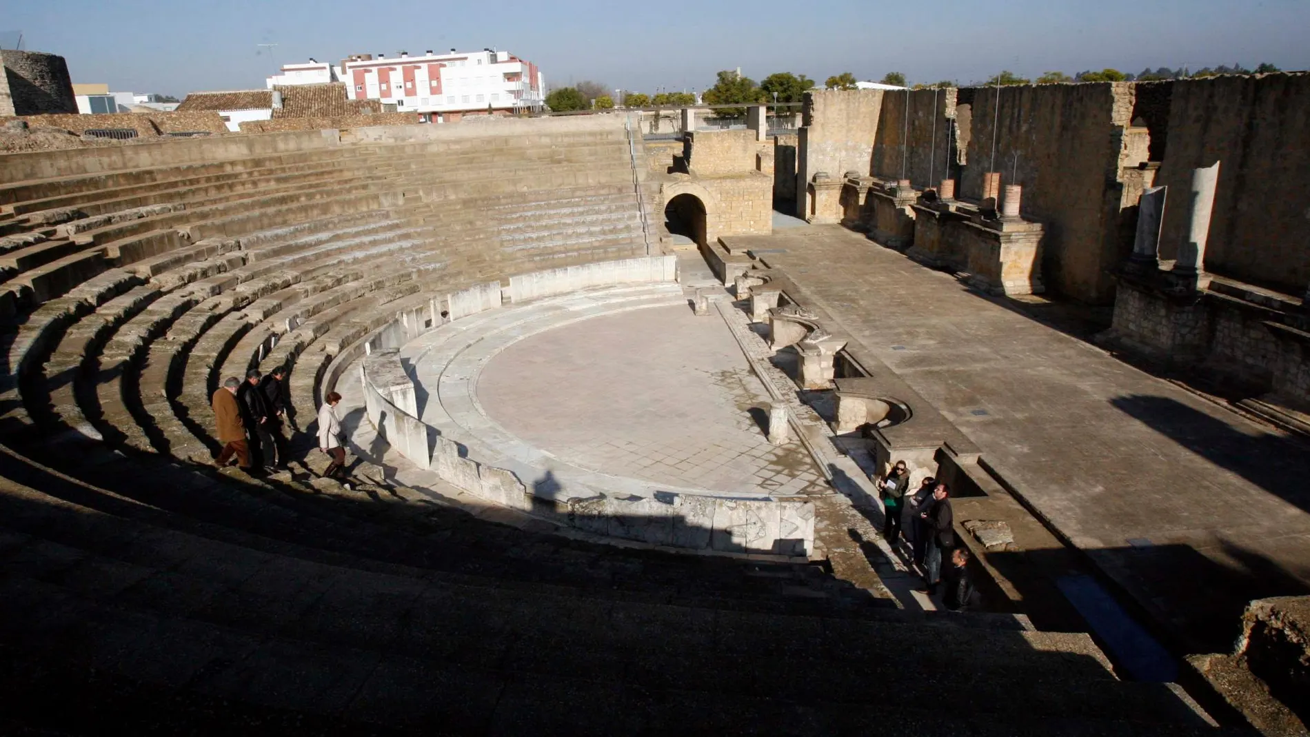 Teatro del conjunto arqueológico de Itálica, en Sevilla / Foto: Manuel Olmedo