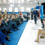Moreno Bonilla, durante su intervención ayer en la sede del periódico en «LA RAZÓN de...»