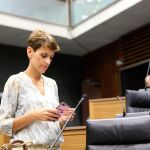 La candidata socialista, María Chivite