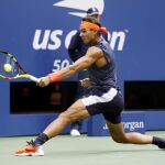 Nadal, durante un entrenamiento en el Abierto de Estados Unidos