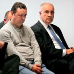El exconseller Rafael Blasco, y el empresario César Augusto Tauroni, en el banquillo, en una imagen de archivo