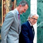 El Rey Felipe VI (i) recibió el pasado jueves al presidente de Foment, Josep Sánchez Llibre / Foto: Quique García