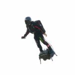 Franky Zapata utilizando su ‘flyboard’