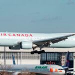 Un avión de Air Canadá 