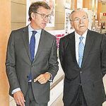 Alberto Núñez Feijóo, junto a Isidro Fainé
