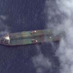 El petrolero “Adrian Darya 1”, junto a la costa siria/Reuters
