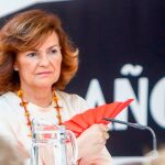 La vicepresidenta del Gobierno Carmen Calvo