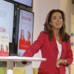 Sonia Díaz, en una de sus conferencias.