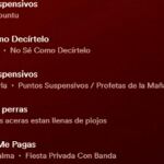Lista de Spotify con mensaje cifrado