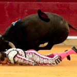 Instante del percance del subalterno