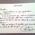La carta de Obama a Danielle Metz