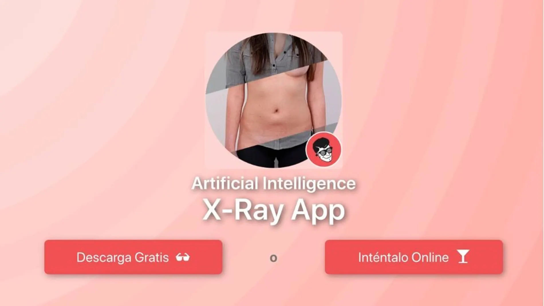 Interfaz de la app DeepNude