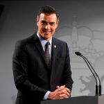 El presidente del Gobierno, Pedro Sánchez, en su comparecencia posterior al Consejo Europeo el pasado día 2