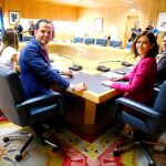 Reunión negociadora entre Ignacio Aguado e Isabel Díaz Ayuso