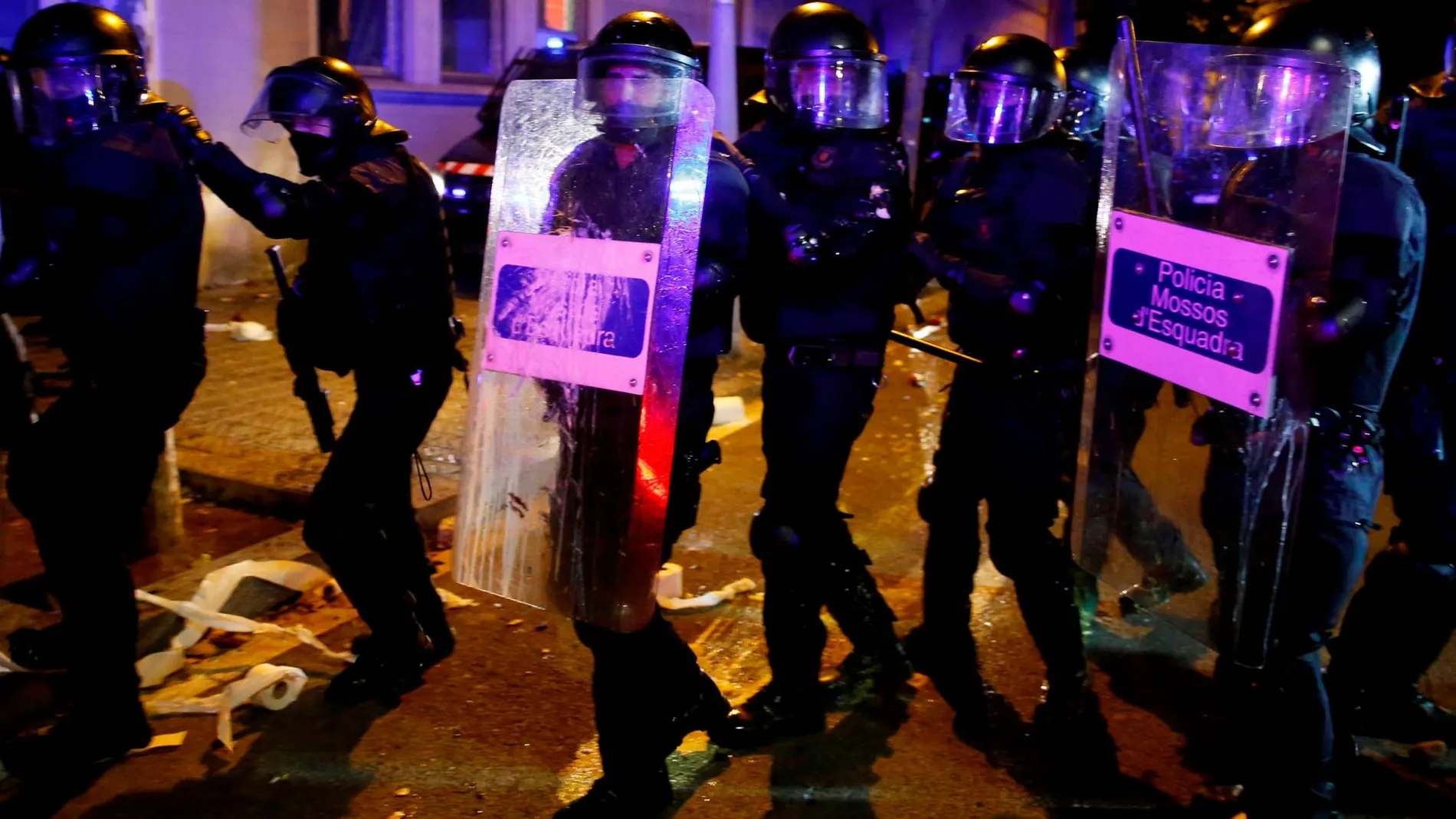 Los altercados del martes acabaron con decenas de detenidos
