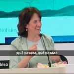 La presidenta de la ANC, pillada criticando a la periodista de Antena 3 Noticias / Atresmedia