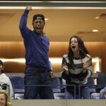 Tiger, emocionado tras un punto de Nadal en el duelo del español ante Cilic