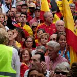 Imagen del 12-O del año pasado en Barcelona