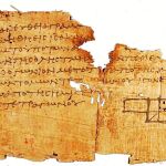 Un fragmento de los Papiros de Oxirrinco, datados entre los siglos I y VI, hallados en Egipto y custodiados en Oxford