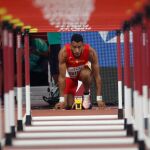 El español Orlando Ortega se dispone a competir