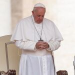 El Papa durante una audiencia general en la plaza de San Pedro