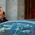 El presidente del tribunal, Manuel Marchena, ayer a su llegada al Tribunal Supremo