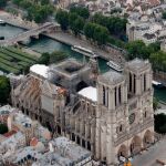 La catedral de Notre Dame en pleno proceso de reconstrucción
