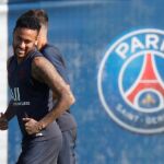 Neymar durante el último entrenamiento
