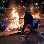 Imágenes de algunas de las protestas de los independentistas radicales del año pasado en octubre en el centro de Barcelona.