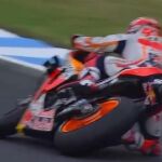 Marc Márquez, a punto de caer