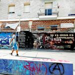«La Quimera» es un inmueble okupado en la calle Amparo, en el barrio de Lavapiés