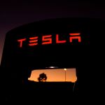 Un cargador de Tesla en Santa Clarita (California)