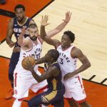 Marc Gasol, durante un partido con los Raptors